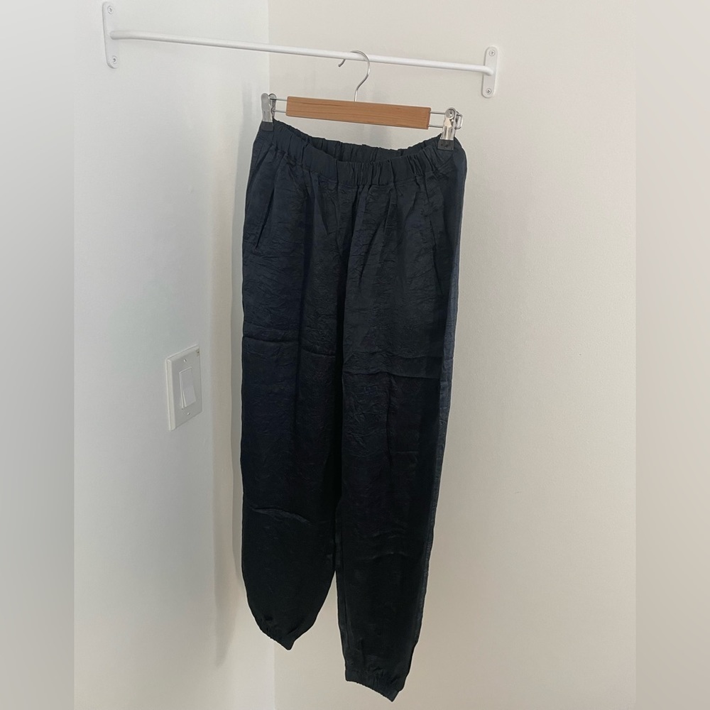 PRIORY Bom Pant in Crushed Slinky Midnight Size Large​​​ - Picture 6 of 7